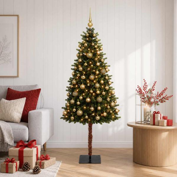 Künstlicher Weihnachtsbaum mit Kugel 150 cm 150 LEDs