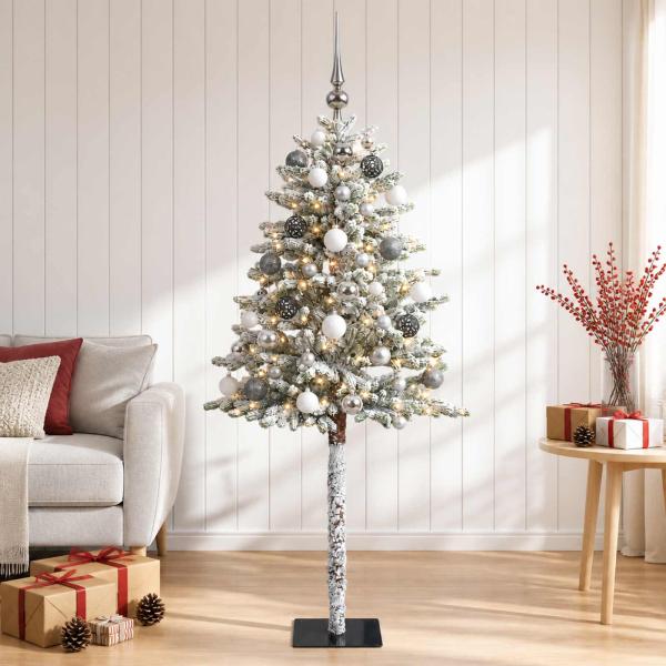ARDEBO.de - Künstlicher Weihnachtsbaum mit Kugel 120 cm 150 LEDs