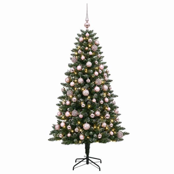 Künstlicher Weihnachtsbaum mit Kugel 180 cm 300 LEDs