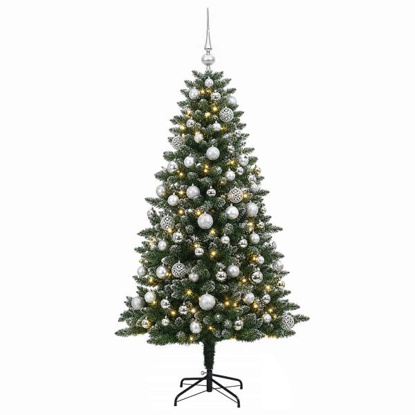 Künstlicher Weihnachtsbaum mit Kugel 180 cm 300 LEDs