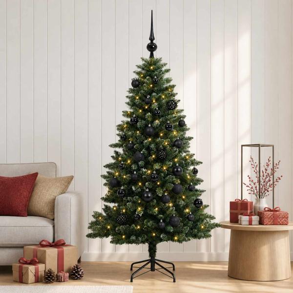 Künstlicher Weihnachtsbaum mit Kugel 120 cm 150 LEDs