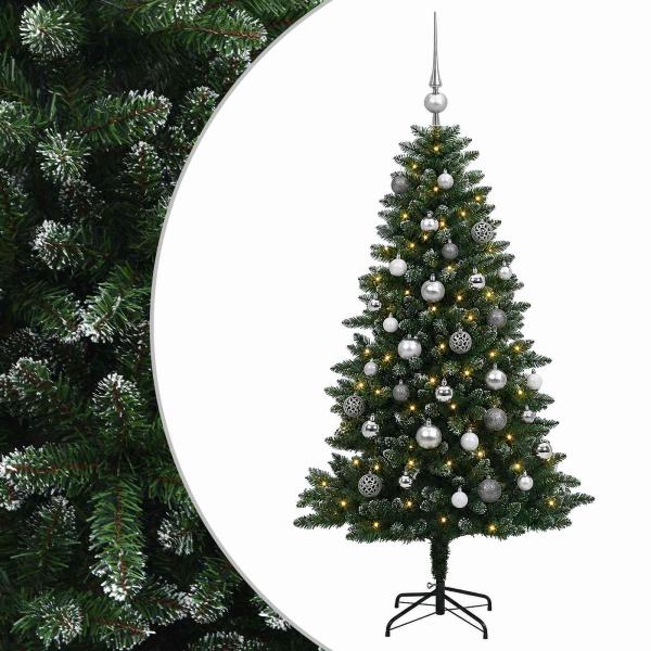 Künstlicher Weihnachtsbaum mit Kugel 150 cm 150 LEDs