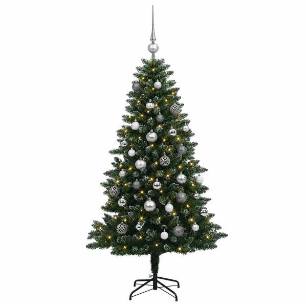 Künstlicher Weihnachtsbaum mit Kugel 150 cm 150 LEDs