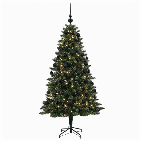 Künstlicher Weihnachtsbaum mit Kugel 180 cm 300 LEDs