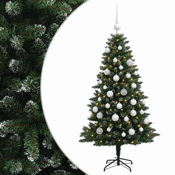Künstlicher Weihnachtsbaum mit Kugel 120 cm 150 LEDs