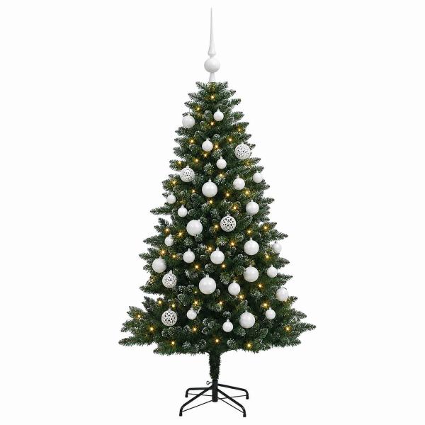 Künstlicher Weihnachtsbaum mit Kugel 120 cm 150 LEDs