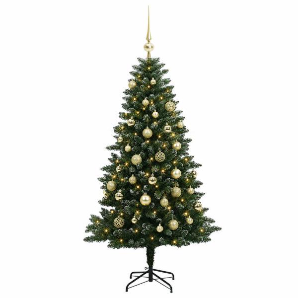 Künstlicher Weihnachtsbaum mit Kugel 120 cm 150 LEDs