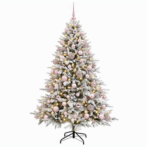 Künstlicher Weihnachtsbaum mit Weihnachtskugel 240 cm 300 LEDs