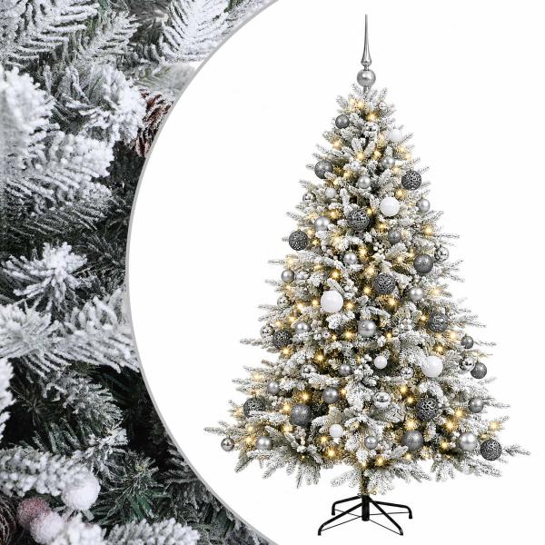 Künstlicher Weihnachtsbaum mit Weihnachtskugel 210 cm 300 LEDs