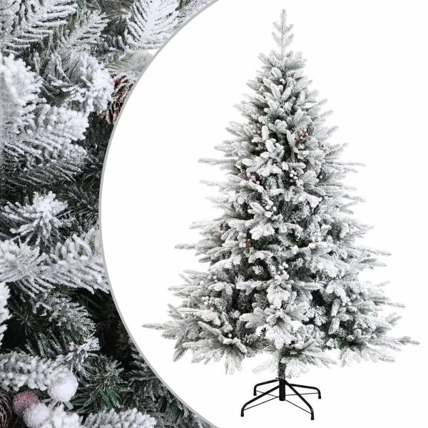 Künstlicher klappbarer Weihnachtsbaum 240 cm PVC und Metall