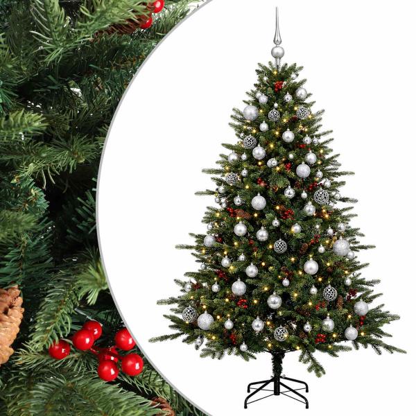 Künstlicher Weihnachtsbaum mit Weihnachtskugel 180 cm 300 LEDs