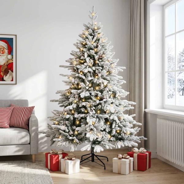 Künstlicher klappbarer Weihnachtsbaum 240 cm 300 LEDs