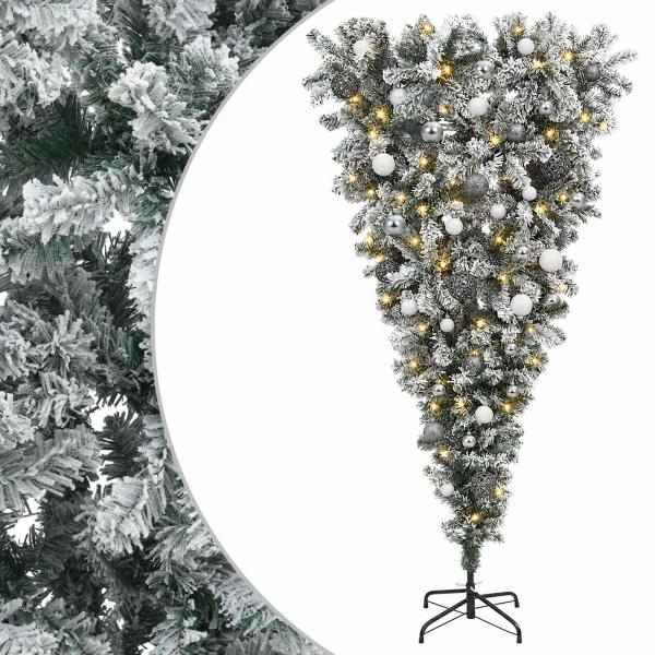 Künstlicher Weihnachtsbaum mit Weihnachtskugel 120 cm 150 LEDs