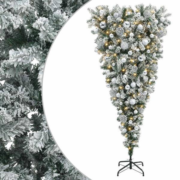 Künstlicher Weihnachtsbaum mit Weihnachtskugeln 180 cm 300 LEDs