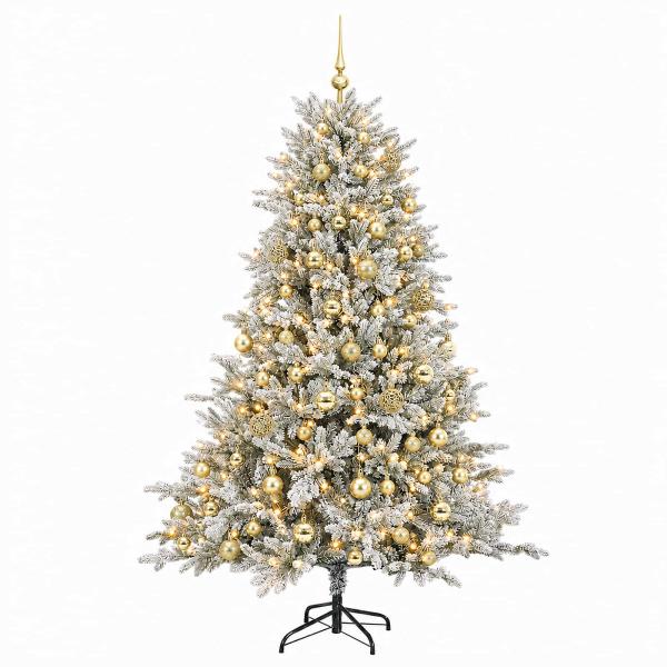 Künstlicher Weihnachtsbaum mit Kugel 240 cm 300 LEDs