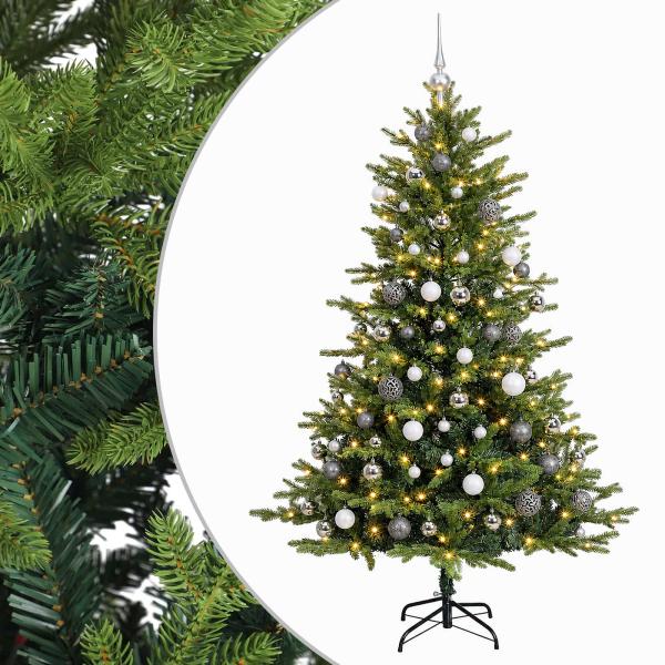 Künstlicher Weihnachtsbaum mit Weihnachtskugel 240 cm 300 LEDs