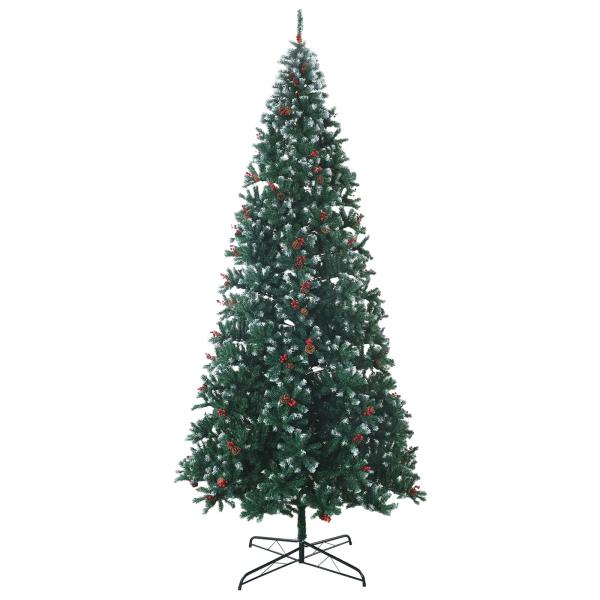 Künstlicher Weihnachtsbaum mit Klappsystem und Weihnachtskugeln
