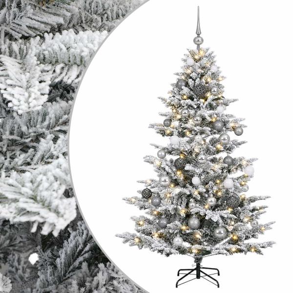 Künstlicher Weihnachtsbaum mit Weihnachtskugel 150 cm 150 LEDs
