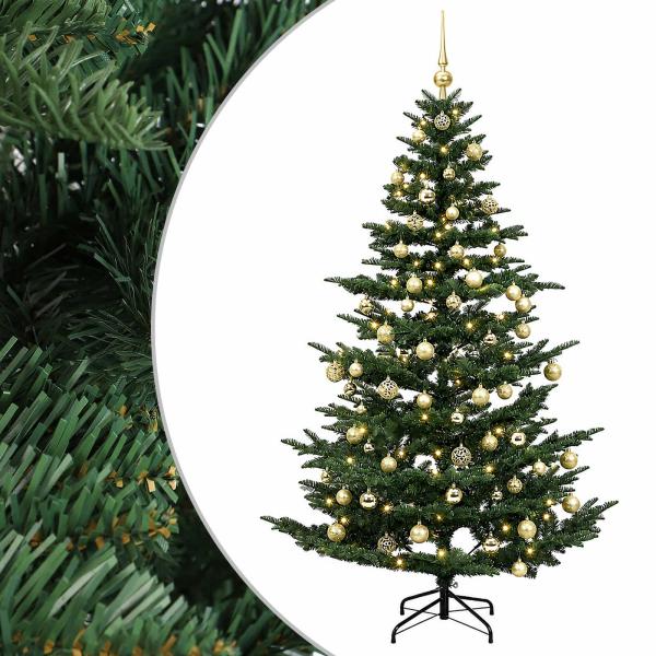 Künstlicher Weihnachtsbaum mit Weihnachtskugel 240 cm 300 LEDs