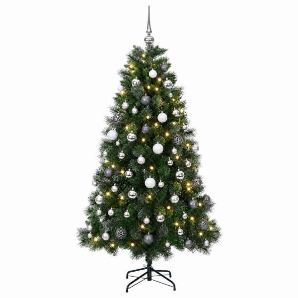Künstlicher Weihnachtsbaum mit Weihnachtskugel 240 cm 300 LEDs