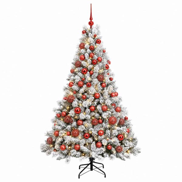 Künstlicher Weihnachtsbaum mit Kugel 210 cm 300 LEDs