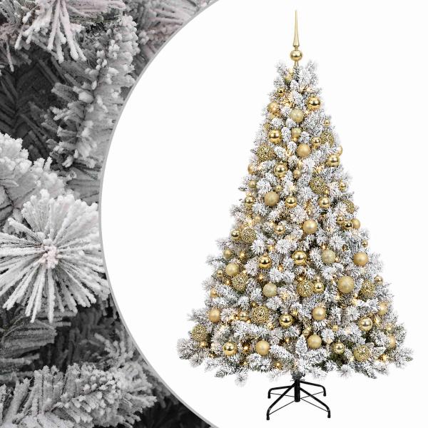 Künstlicher Weihnachtsbaum mit Kugel 180 cm 300 LEDs