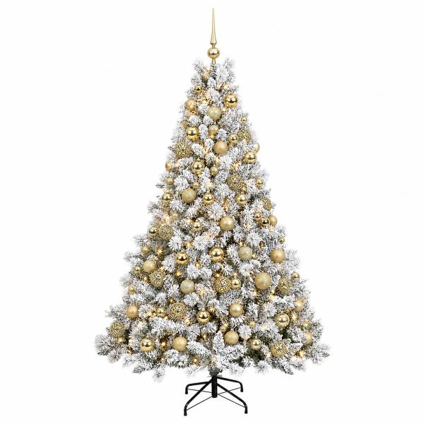 Künstlicher Weihnachtsbaum mit Kugel 210 cm 300 LEDs