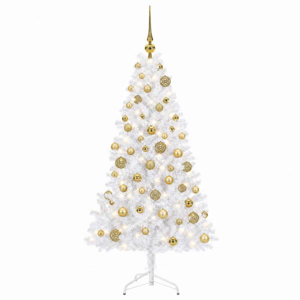Künstlicher Weihnachtsbaum mit Weihnachtskugel 240 cm 300 LEDs