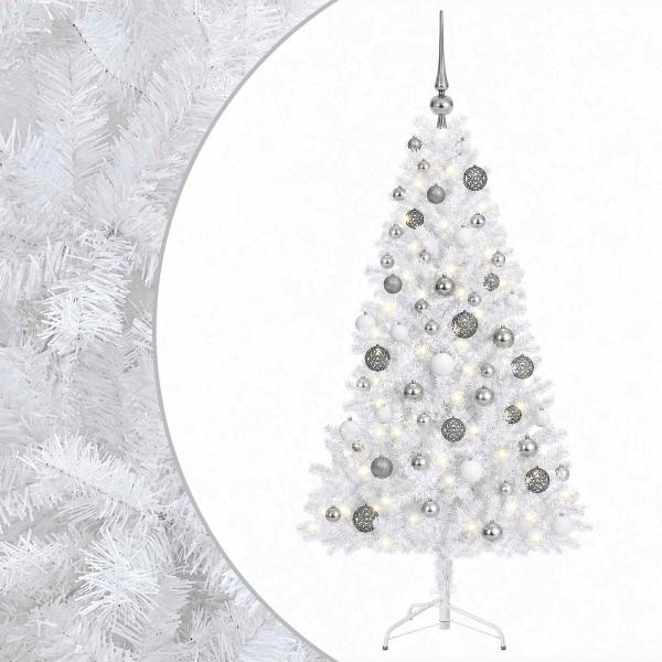 Künstlicher Weihnachtsbaum mit Weihnachtskugel 240 cm 300 LEDs