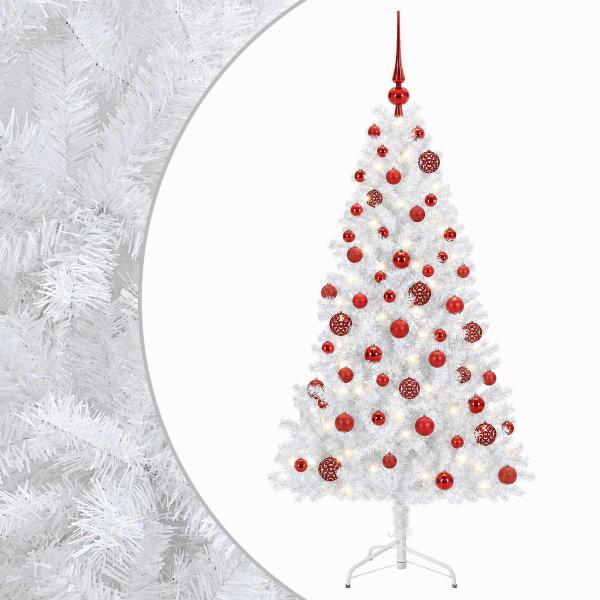Künstlicher Weihnachtsbaum mit Weihnachtskugel 240 cm 300 LEDs