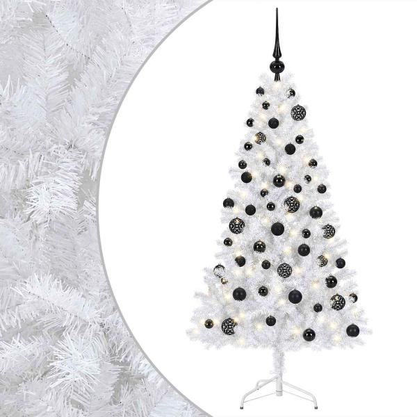 Künstlicher Weihnachtsbaum mit Weihnachtskugel 180 cm 300 LEDs