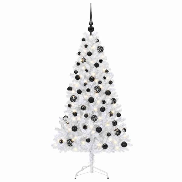 Künstlicher Weihnachtsbaum mit Weihnachtskugel 180 cm 300 LEDs