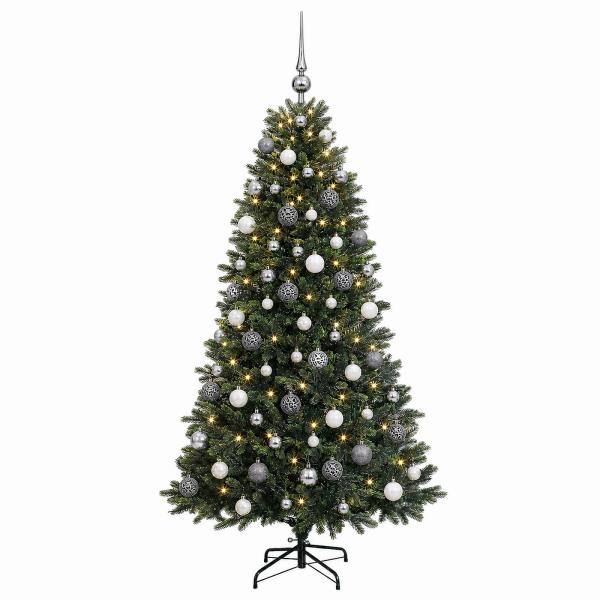 Künstlicher Weihnachtsbaum mit Kugel 180 cm 300 LEDs