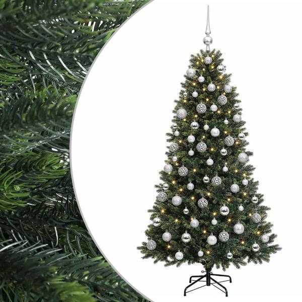 Künstlicher Weihnachtsbaum mit Kugel 180 cm 300 LEDs