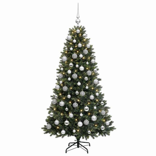 Künstlicher Weihnachtsbaum mit Kugel 180 cm 300 LEDs