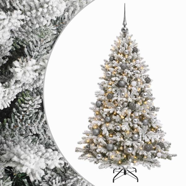 Künstlicher Weihnachtsbaum mit Kugel 120 cm 150 LEDs