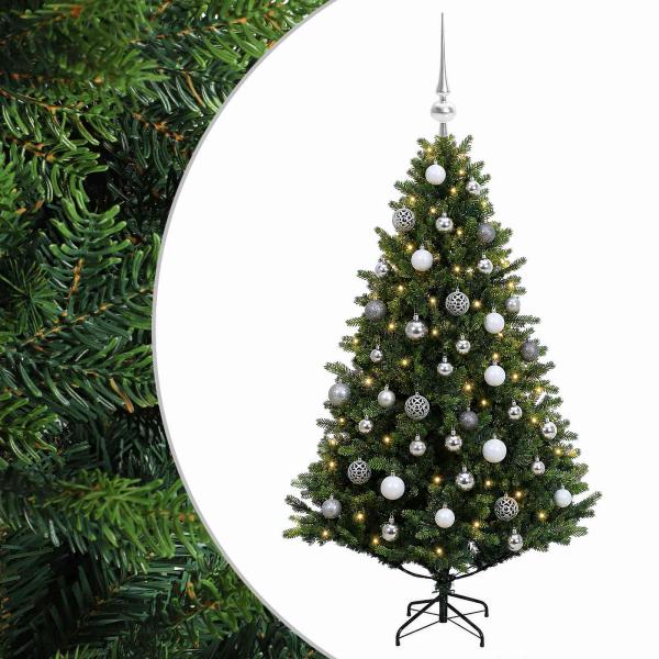 Künstlicher Weihnachtsbaum mit Kugel 120 cm 150 LEDs