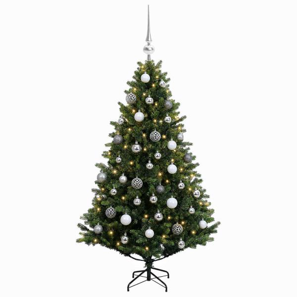 Künstlicher Weihnachtsbaum mit Kugel 120 cm 150 LEDs