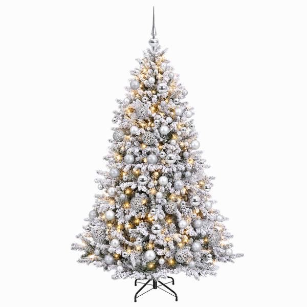 Künstlicher Weihnachtsbaum mit Kugel 210 cm 300 LEDs