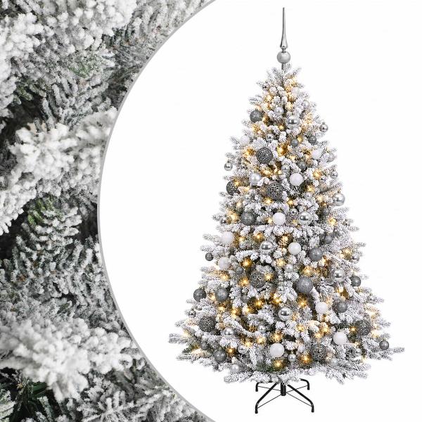 Künstlicher Weihnachtsbaum mit Kugel 240 cm 300 LEDs