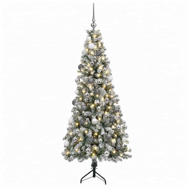 Künstlicher Weihnachtsbaum mit Weihnachtskugel 180 cm 300 LEDs