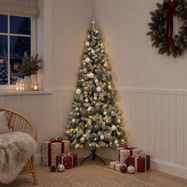 Künstlicher Weihnachtsbaum mit Weihnachtskugel 150 cm 150 LEDs