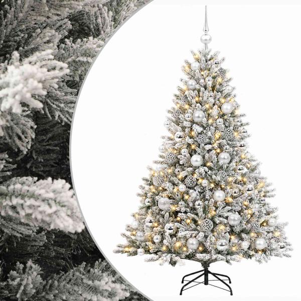 Künstlicher Weihnachtsbaum mit Weihnachtskugel 240 cm 300 LEDs