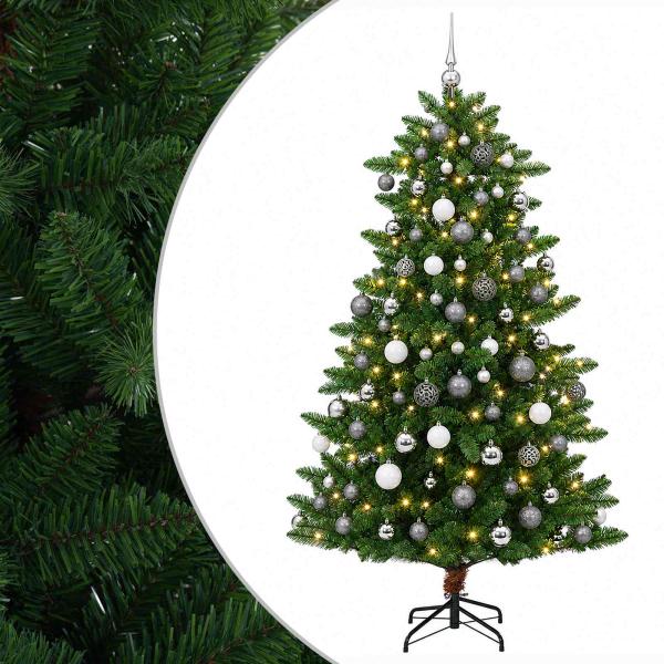 Künstlicher Weihnachtsbaum mit Kugel 240 cm 300 LEDs