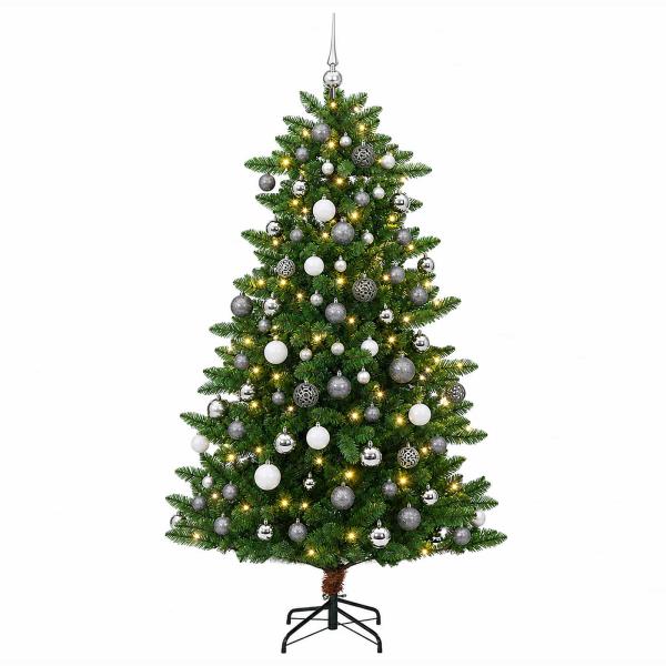 Künstlicher Weihnachtsbaum mit Kugel 180 cm 300 LEDs