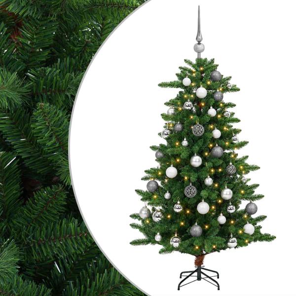 Künstlicher Weihnachtsbaum mit Kugel 150 cm 150 LEDs