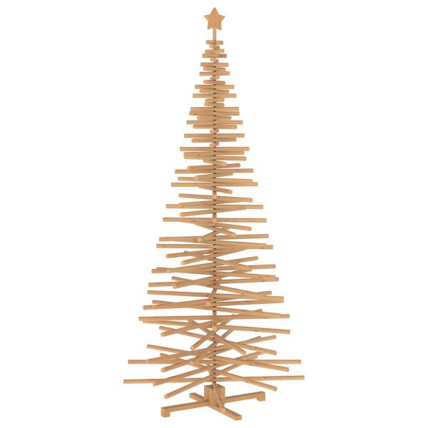 Holz Weihnachtsbaum KOTKA 240 cm Massives Kiefernholz