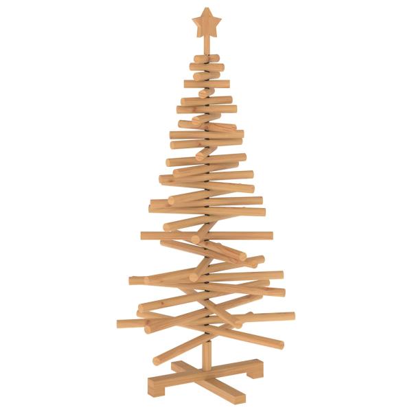 Holz Weihnachtsbaum KOTKA 120 cm Massives Kiefernholz