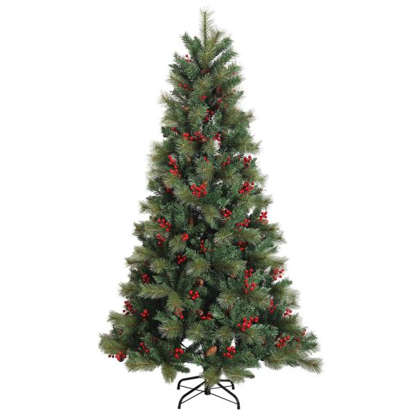 Künstlicher Weihnachtsbaum mit Weihnachtskugel 240 cm 300 LEDs