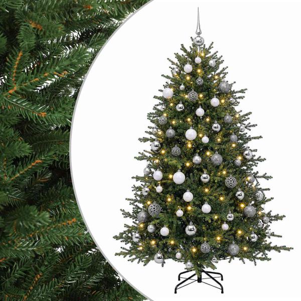 Künstlicher Weihnachtsbaum mit Weihnachtskugel 180 cm 300 LEDs